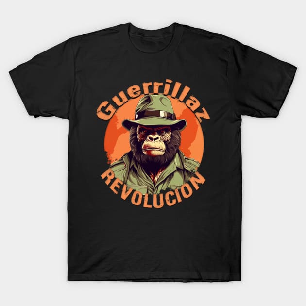 Guerrillaz Revolucion #8: Embrace the Revolution for Change T-Shirt by The Dude